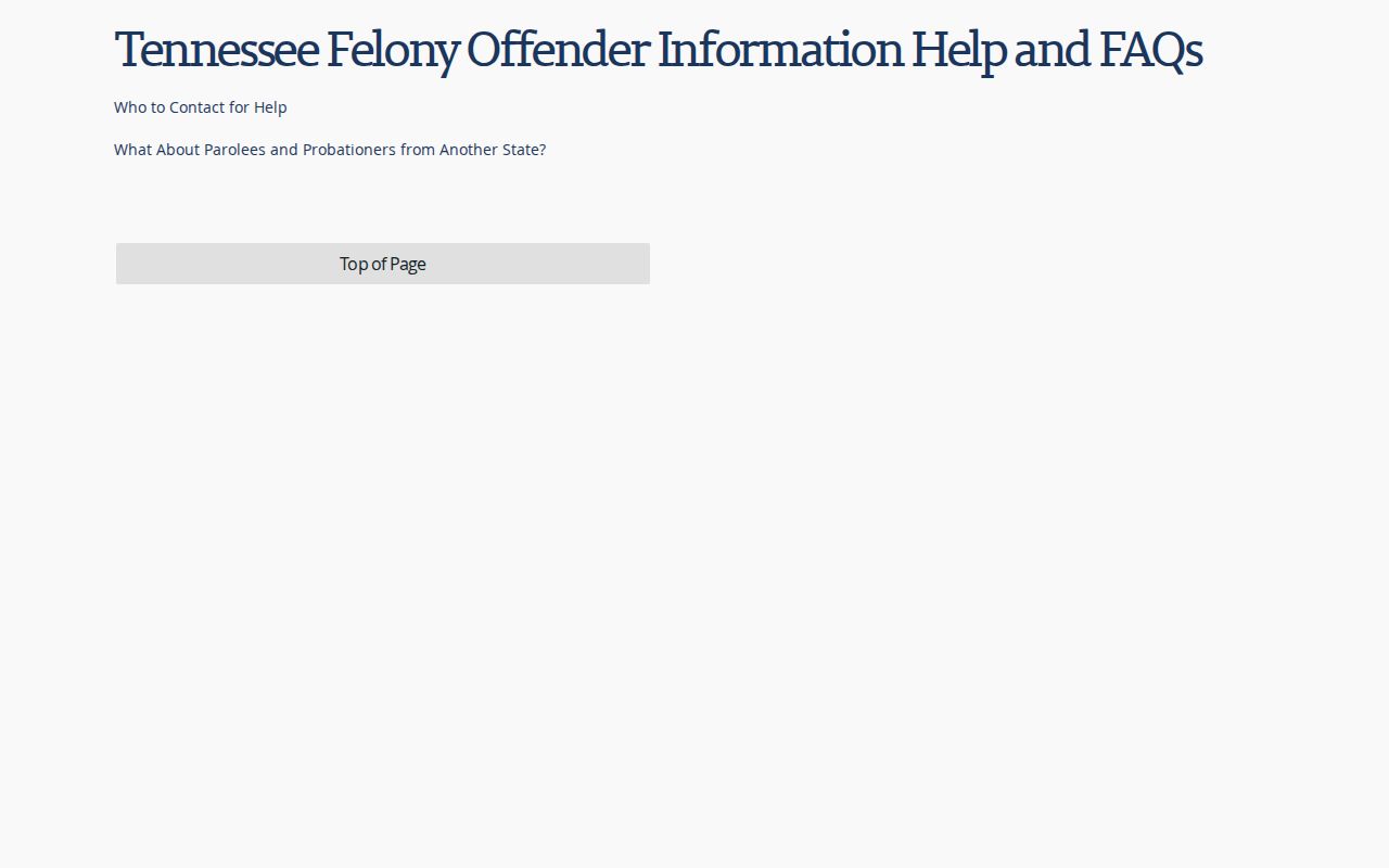 Perry County arrest record FOIL field definitions