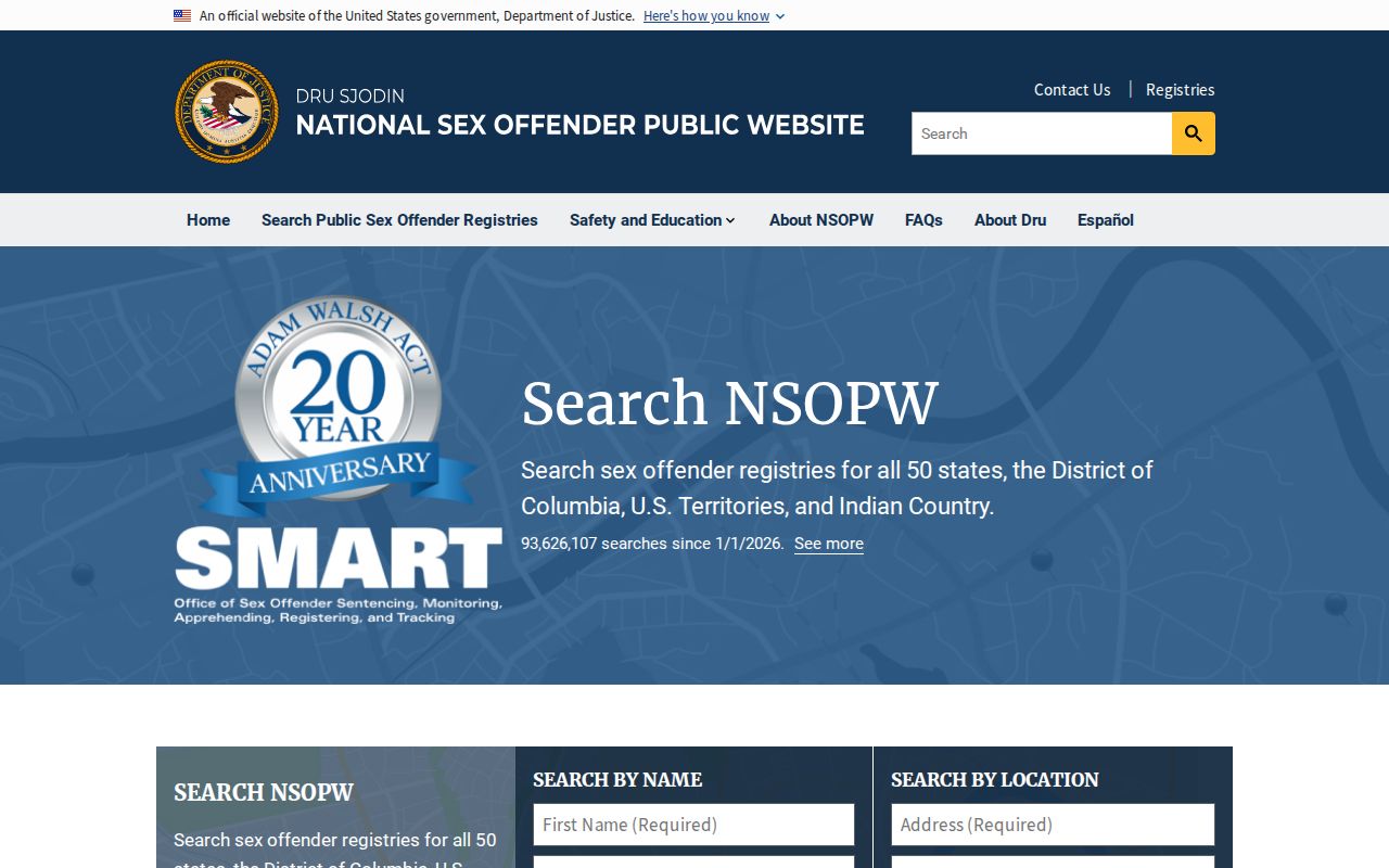 National sex offender search for a Perry County registry check
